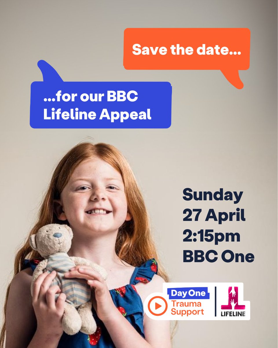Sintons Neuro (@sintonsneuro) on Twitter photo Day Oneâs BBC Lifeline Appeal will be shown on BBC One at 2:15pm on Sunday 27 April.
Get the date in your diary tinyurl.com/95zx3jdt <a href="/DayOneTrauma/">Day One Trauma Support</a> <a href="/SintonsLaw/">Sintons LLP</a> #Lifeline #Appeal Day Oneâs BBC Lifeline Appeal will be shown on BBC One at 2:15pm on Sunday 27 April.
Get the date in your diary tinyurl.com/95zx3jdt <a href="/DayOneTrauma/">Day One Trauma Support</a> <a href="/SintonsLaw/">Sintons LLP</a> #Lifeline #Appeal