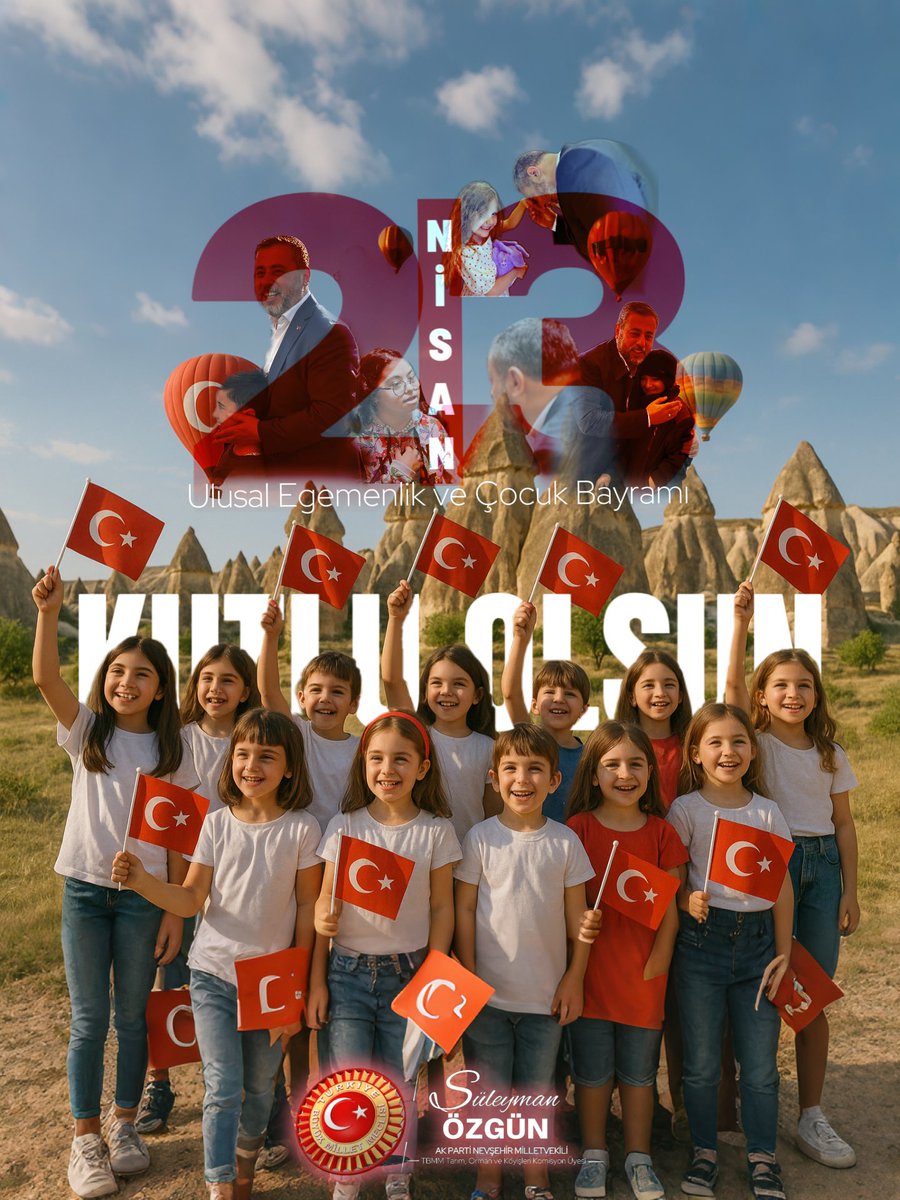 Türkiye Büyük Millet Meclisi’nin açılışının 105. yıl dönümünü ve Gazi Mustafa Kemal Atatürk’ün tüm dünya çocuklarına armağan ettiği 23 Nisan Ulusal Egemenlik ve Çocuk Bayramı’nı en kalbi duygularımla kutluyorum.

Egemenliğin millete ait olduğu bu kutlu gün, hem bağımsızlığımızın