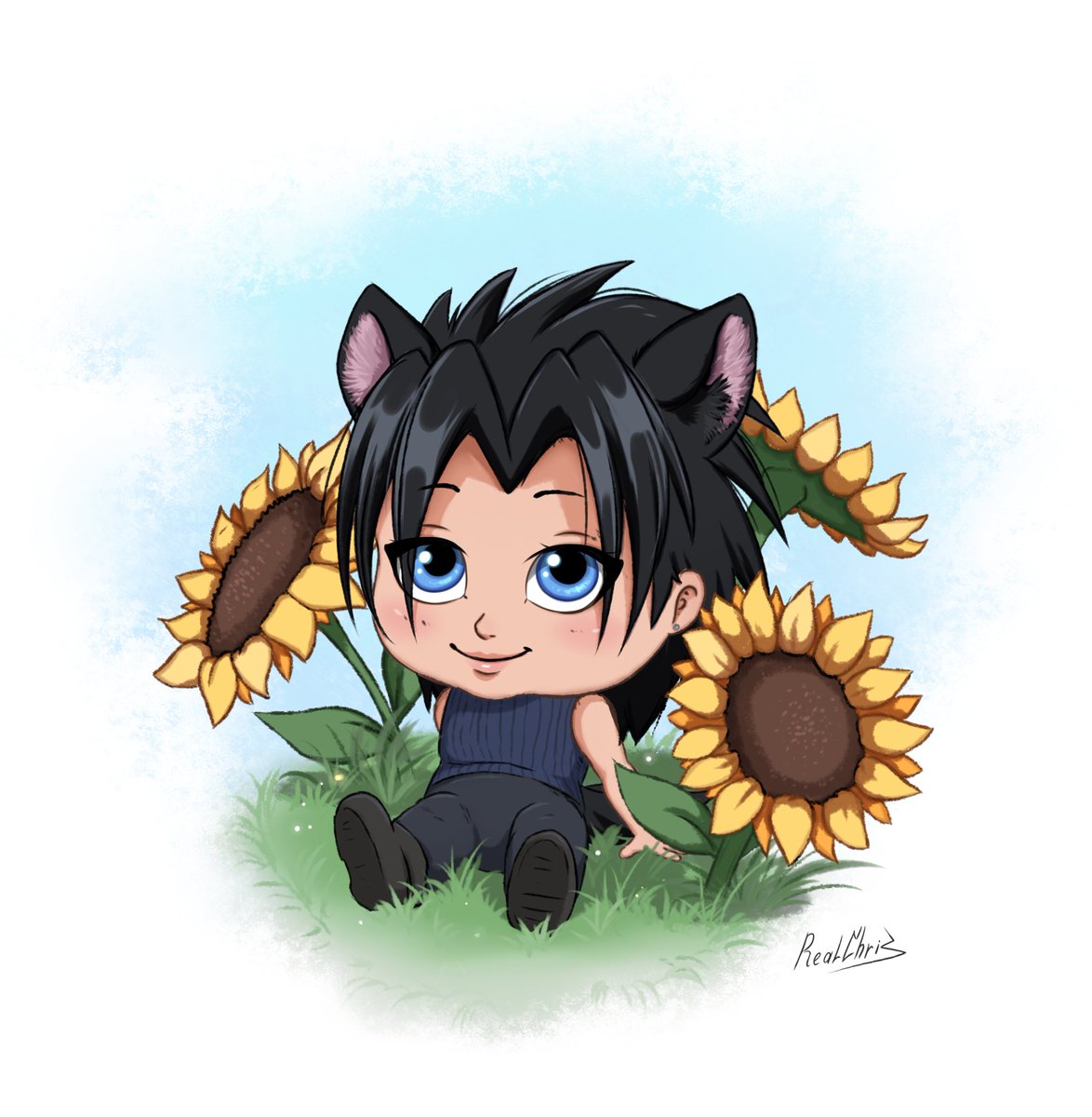 YesImRealChris's tweet image. Relaxing in nature 🌻☀️
#Zackfair #Sephiroth #FF7 #Angeal #GenesisRhapsodos