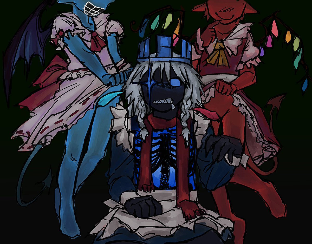 4dgma's tweet photo. the duty of a maid is to service their masters
bluudud x 1x1x1x1 x c00lkidd touhou ver #prosaken https://t.co/LYxhmjSQzP