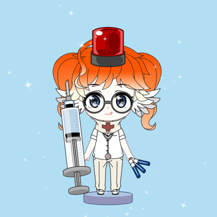 NftSelina's tweet photo. Howdy, friend! @Sindiran_Nyata, ArtStyleMimi #25 cures all! Want a miracle injection? ✨ #ArtStyleMimi #MiracleCure #GoldRush )😁 https://t.co/ndz2i4lrxw