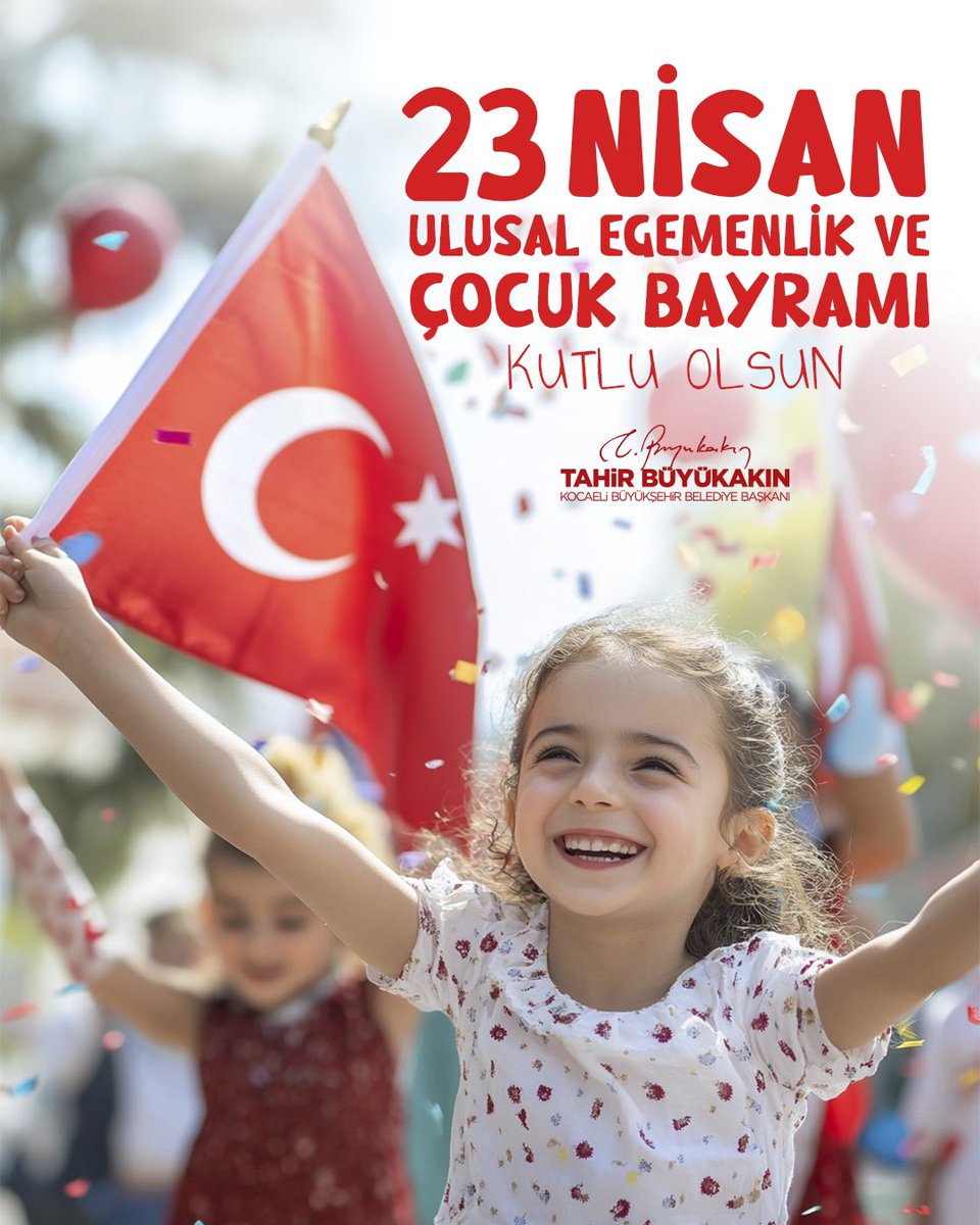 Gazi Mustafa Kemal Atatürk’ün çocuklarımıza armağan ettiği #23Nisan Ulusal Egemenlik ve Çocuk Bayramı kutlu olsun. 🇹🇷