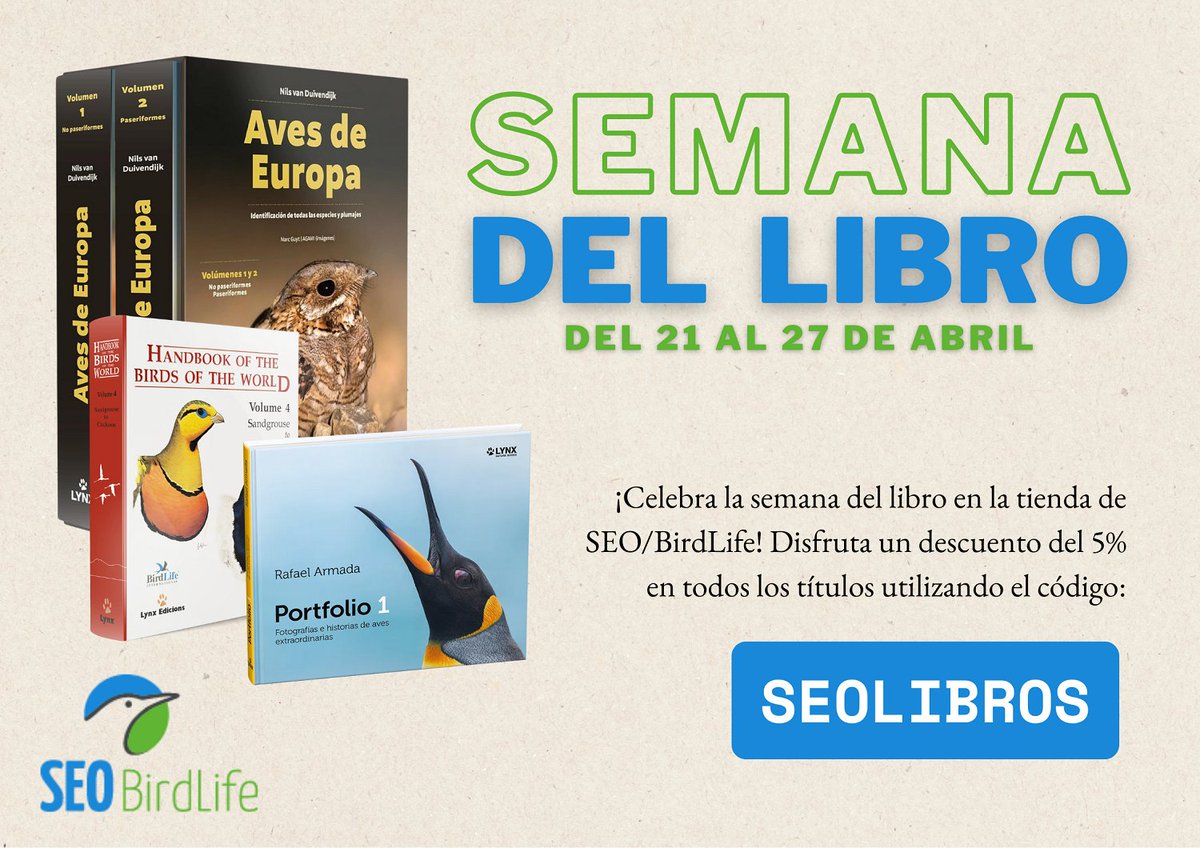 📚¡Celebra el #DíaDelLibro2025! Hasta el 27 de abril disfruta de nuestra selección de 
libros con un descuento extra y aprovecha el 5% de descuento introduciendo el código SEOLIBROS al finalizar tu compra!  👉 tienda.seo.org