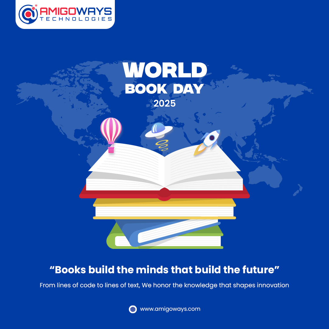amigoways's tweet image. 📚 Happy World Book Day 2025! 🌍

&quot;Books build the minds that build the future.&quot;

At @Amigoways, we celebrate the power of knowledge—whether it&apos;s in pages or in code.  💡🚀

#WorldBookDay2025 #Amigoways #CodeAndKnowledge #InnovationThroughReading #DigitalGrowth #TechAndBooks