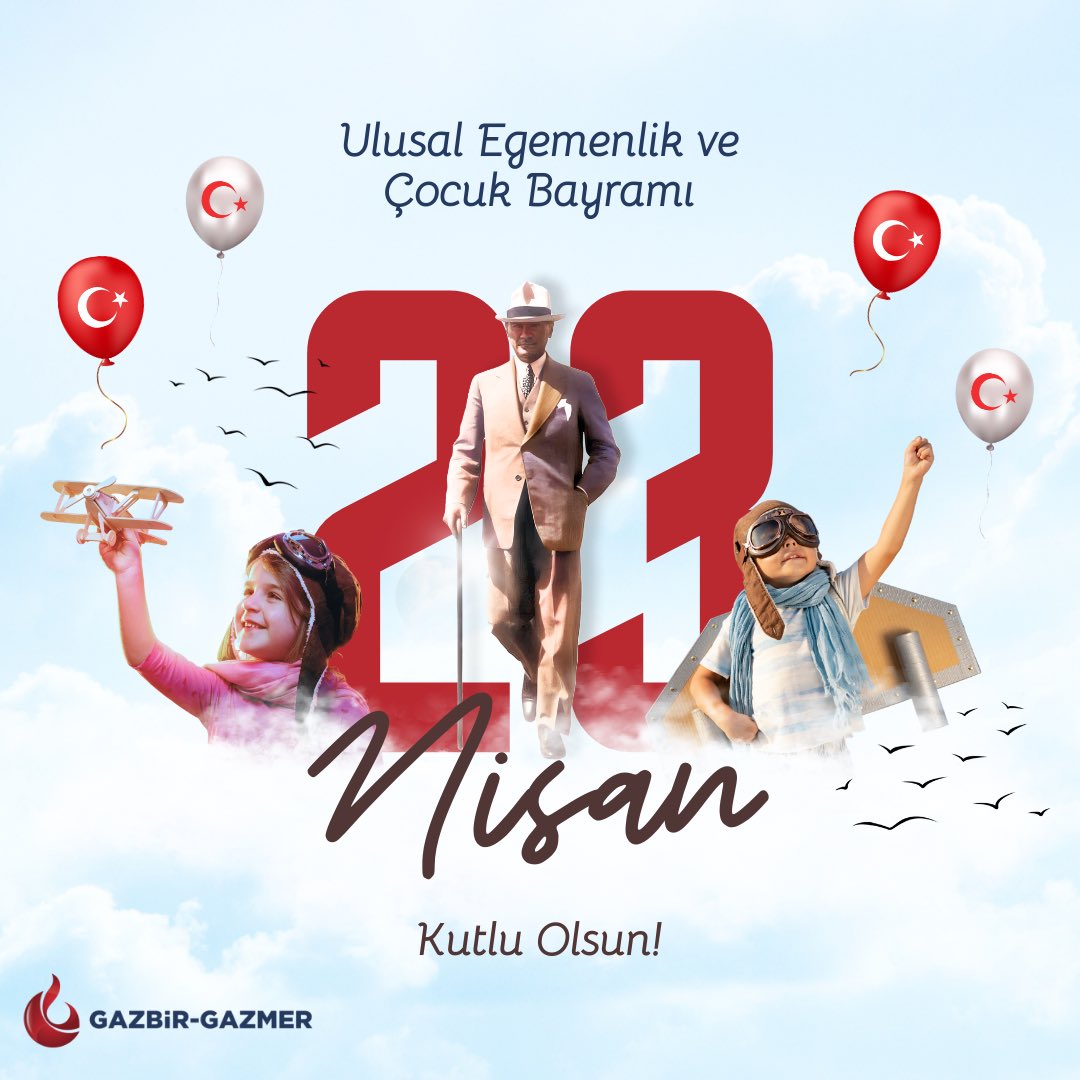Türkiye Büyük Millet Meclisi’nin 105. kuruluş yıldönümünü ve Gazi Mustafa Kemal Atatürk’ün çocuklara armağan ettiği 23 Nisan Ulusal Egemenlik ve Çocuk Bayramı’mızı kutluyoruz! 🇹🇷 

#23NisanUlusalEgemenlikveÇocukBayramı