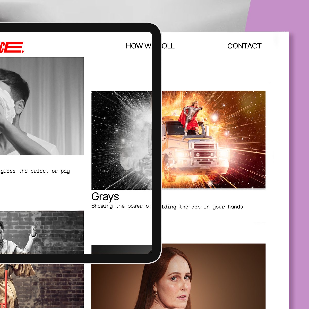 Welcome to the new home of Bounce where every design principle is broken and put back together again in the name of creativity.

Congrats to the whole team on their rebrand and special thanks to the dedicated guys at Doublestar for bringing it to life.