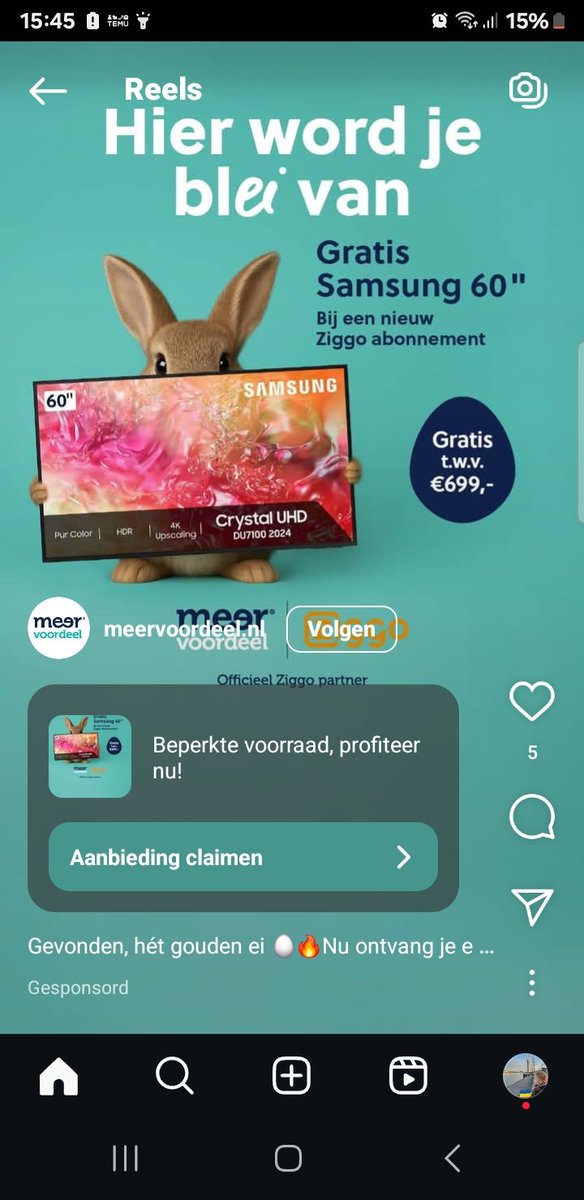 Lekker @ziggo en de vaste klant maar vet betalen... #jammerweer