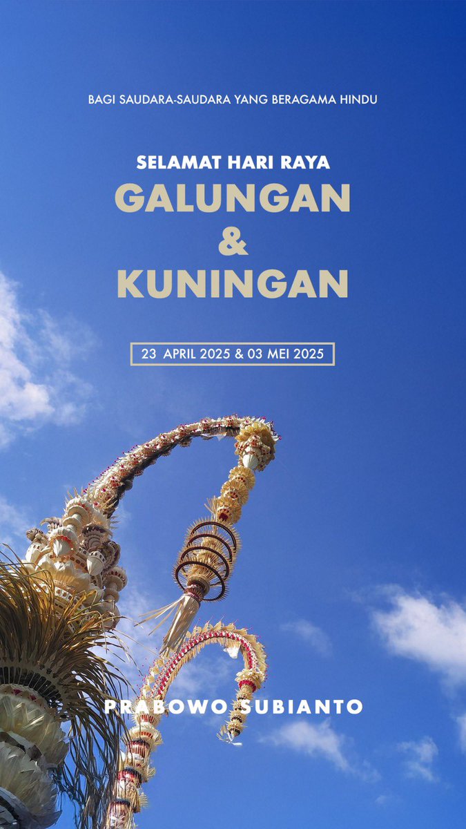 Prabowo Subianto tweet media