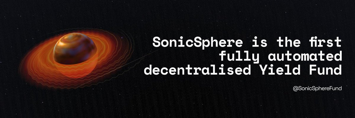 💹𝐈𝐧𝐭𝐫𝐨𝐝𝐮𝐜𝐢𝐧𝐠 𝐒𝐨𝐧𝐢𝐜𝐒𝐩𝐡𝐞𝐫𝐞 , 𝐭𝐡𝐞 𝐟𝐢𝐫𝐬𝐭 𝐝𝐞𝐜𝐞𝐧𝐭𝐫𝐚𝐥𝐢𝐬𝐞𝐝 𝐘𝐢𝐞𝐥𝐝 𝐟𝐮𝐧𝐝 - 𝐎𝐧𝐥𝐲 𝐨𝐧 <a href="/SonicLabs/">Sonic</a> .

Red Pill: 💊👇
- We don’t farm TVL, 𝐖𝐞 𝐨𝐰𝐧 𝐢𝐭, 𝐲𝐨𝐮 𝐞𝐚𝐫𝐧 𝐟𝐫𝐨𝐦 𝐢𝐭 
- We don’t rent liquidity, 𝐖𝐞 𝐛𝐮𝐢𝐥𝐝 𝐢𝐭.