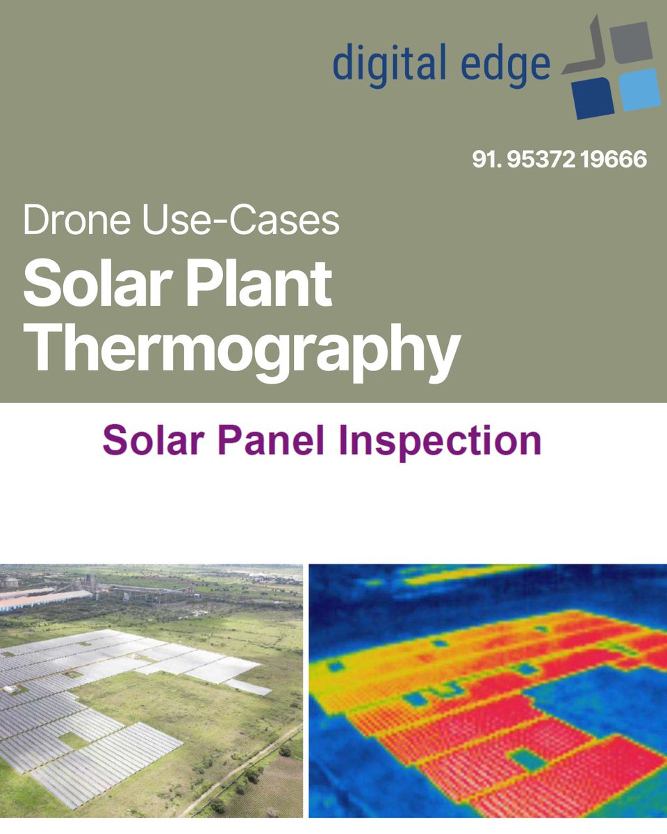 digitaledgeind's tweet photo. # 🌞 Revolutionize Solar Plant Maintenance with Drone Thermography 🚁

#drone #thermography #solar #solarenergy #renewableenergy #technology #innovation #solarplantinspection #solarpanelinspection #thermalimaging #infrared #droneinspection #maintenance #efficiency #energy https://t.co/oKjWQV5PdZ
