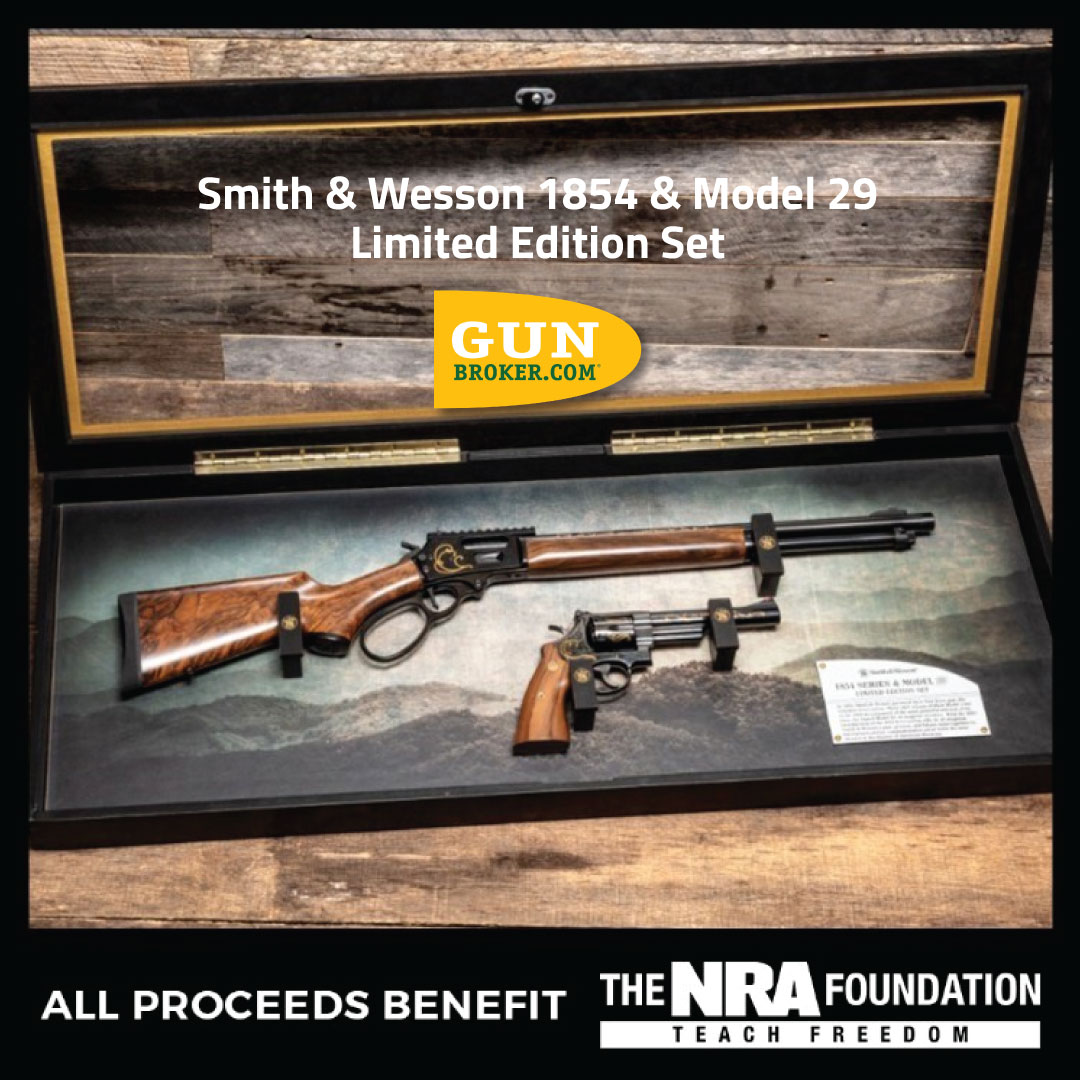 GunBroker's tweet image. 💥 #TriggerTimeTuesday treat:
A limited-edition Smith &amp;amp; Wesson 1854 + Model 29 set just hit GunBroker — and it’s a stunner. 🔫

🎯 View listing: bit.ly/4cOvpja

#GunCollectors #SmithAndWesson #LeverAction