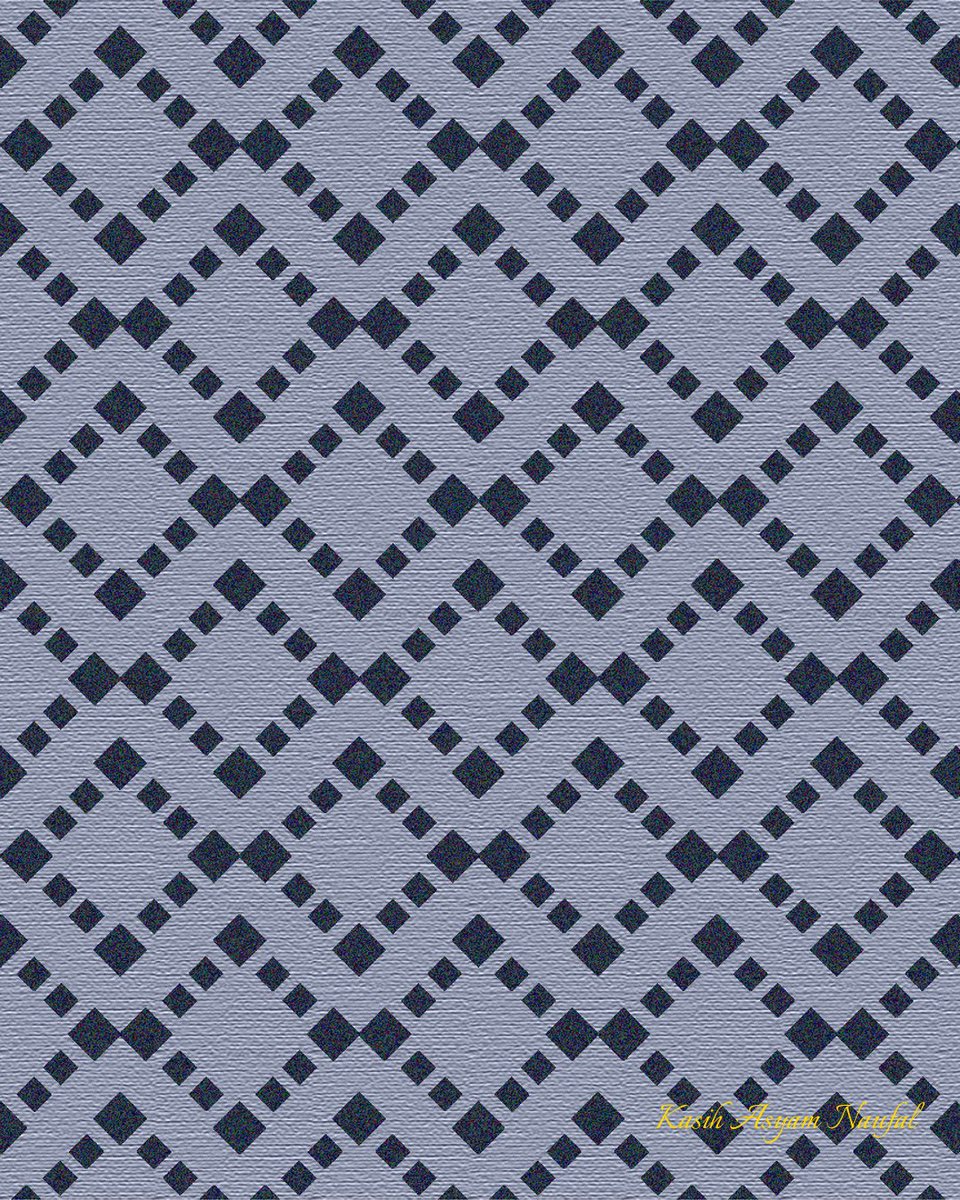 CTCKLM's tweet photo. "Echoes in Repetition"

A pattern of precision, sharp like silence. Diamonds march in zigzag rhythm, familiar yet strange.

Just keep counting.

#digitalart #patternart #backgroundart #asyamworks #buyart #digitaldecor #calmdesign #minimalart #visualpoetry #adobeillustrator https://t.co/siKfFHpR79