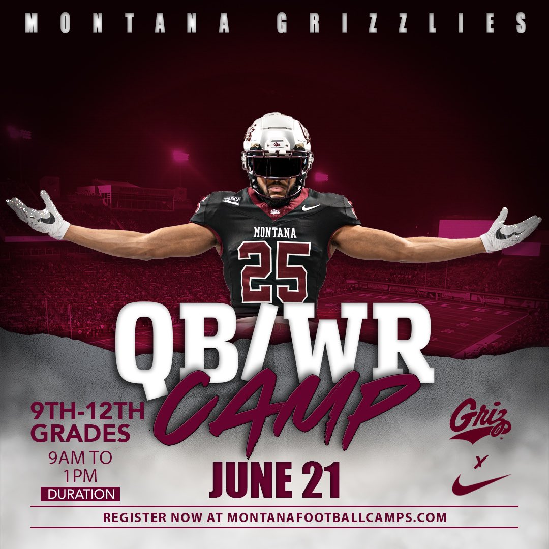 Appreciate the invite! <a href="/CoachPease/">Brent Pease</a> <a href="/KeatonJ_3/">Keaton Johnson</a> <a href="/MontanaGrizFB/">Montana Griz Football</a>
