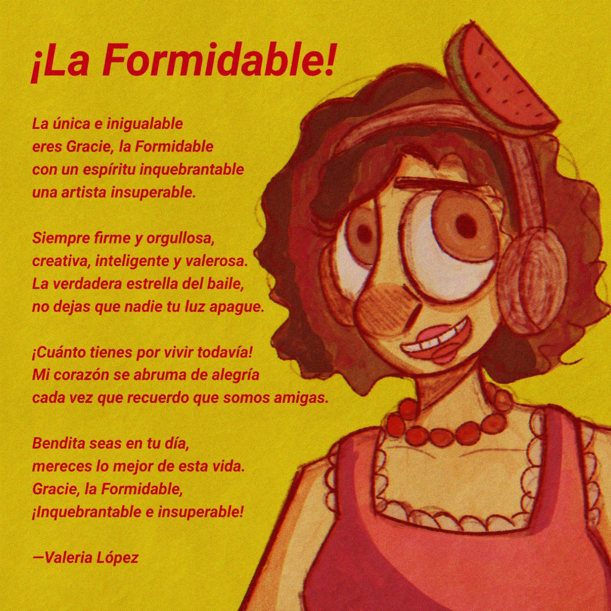 psb019's tweet image. ¡¡¡Feliz cumpleaños a la fan #1 de Riki Musso, mi amiga @Trish_524 !!! ⭐🍉💗 

Un poema y un dibujo para ti ✨

#rikimusso #formidable #regalo #illustration #poema #poetry #cumpleaños #birthdaygirl #cdntwt #cdnposting