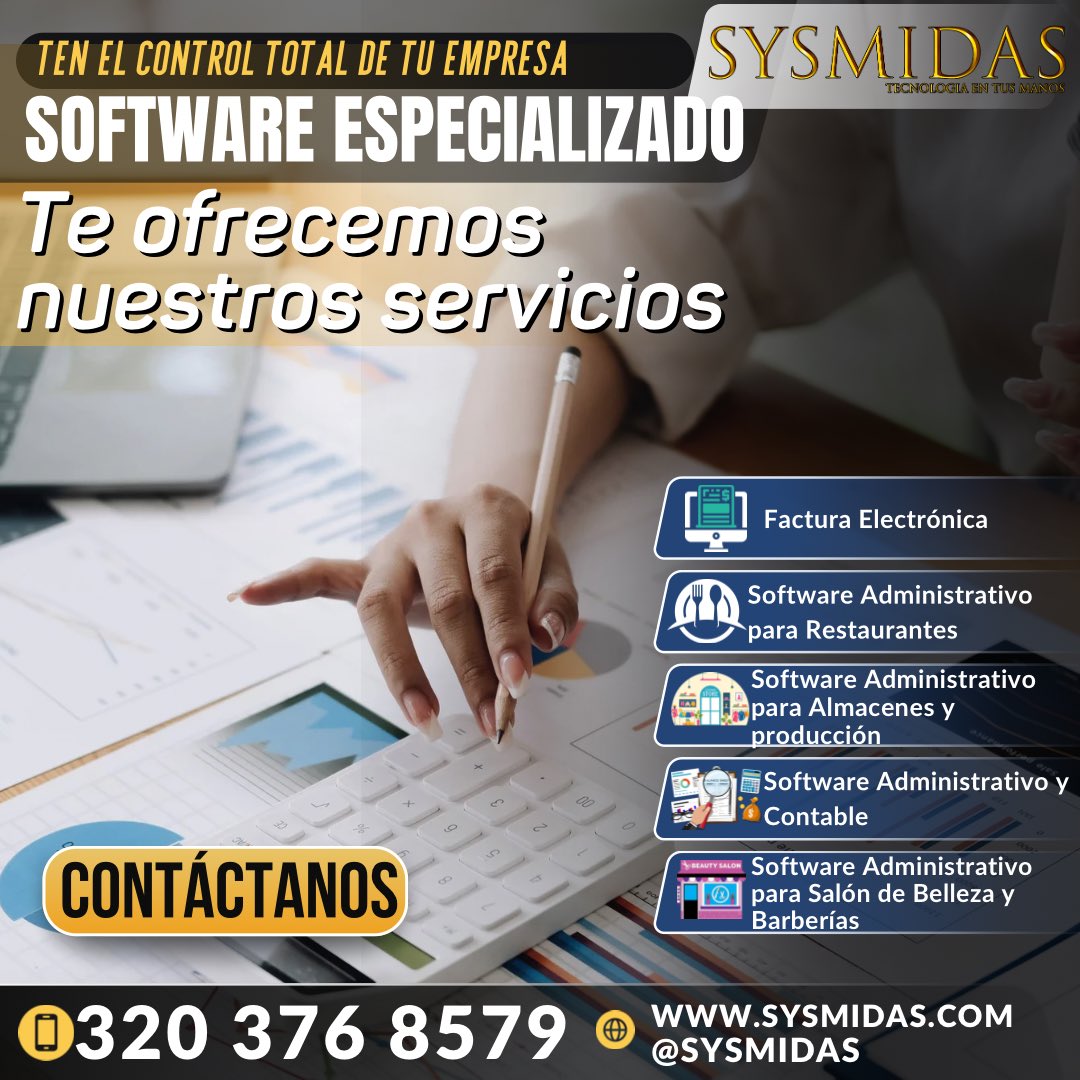 sysmidas's tweet image. #Sysmidas #Software #Bucaramanga #FacturaElectronica #Contabilidad #Colombia