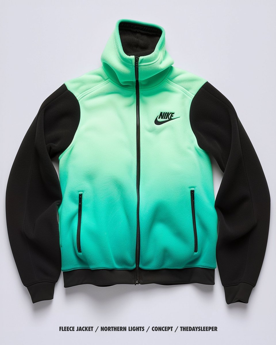 thedaysleeper51's tweet photo. Nike Fleece Jacket ‘Northern Lights’

Concept Design Not Affiliated With Nike 
#northernlights #customclothing #customsportswear #running #hiking https://t.co/GLR7V71ciS