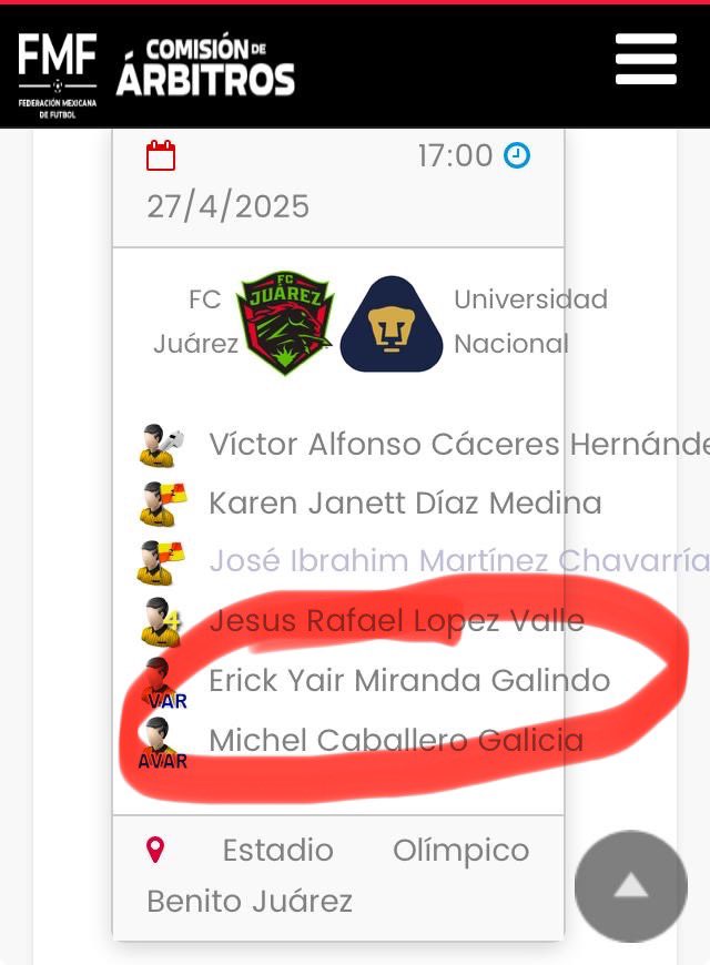 No tienen vergüenza, que falta de respeto a la <a href="/LigaBBVAMX/">Liga BBVA MX</a> y a <a href="/fcjuarezoficial/">FC Juárez</a> Vs <a href="/PumasMX/">PUMAS</a> 

Yair Miranda VAR  en el <a href="/Toluca/">Toluca</a> FC VS <a href="/CruzAzul/">CRUZ AZUL</a> y donde no fue acertado en tres fueras juego y anulando incorrectamente el gol que le quitó el liderato unico de goleo a Paulinho, es