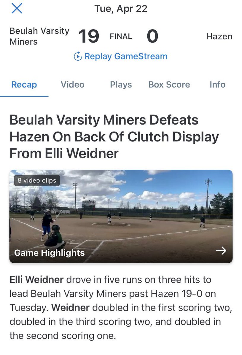 ellweid12's tweet photo. Picked 2 girls off last night and had a great night at the plate tonight! Season is in full swing. Batting average so far is .500. Team is getting better everyday! Couldn’t do it without them! Can’t wait to see what the rest of the season brings. @CoachTonyAustin @CoachJohnnyHull https://t.co/4IL1ChkQq6