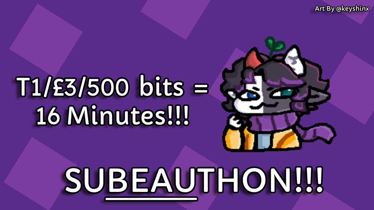 Just a Reminder!!

The SuBEAUthon is still going! but it is almost over and im yet to reach the goal of going to TwitchCon, literally ANY amount helps and using the Ko-Fi link is cheaper than subbing!

There will be a Happy Hour TODAY @ 7pm BST 
ko-fi.com/beauloon