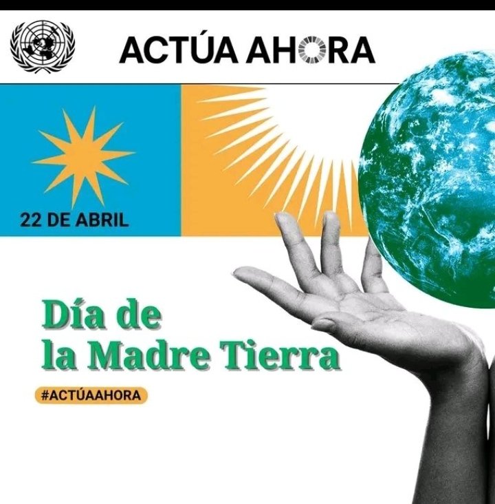 Es el #DíaDeLaMadreTierra!
El planeta nos necesita ahora más que nunca.  Cada pequeña acción cuenta.
#ActuaAhora