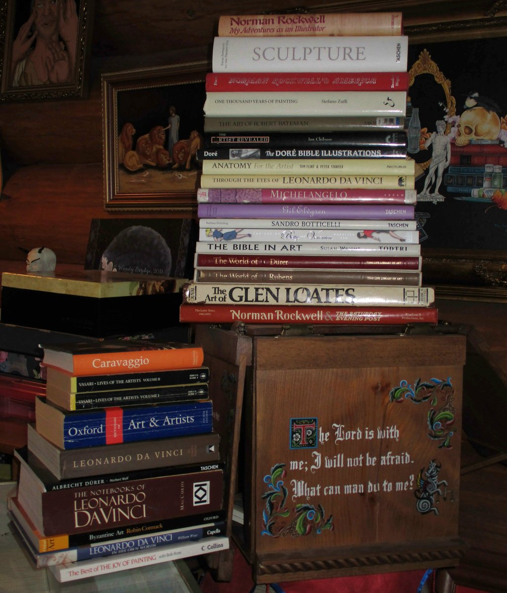 WendyLovesJesus's tweet image. Happy #WorldBookDay, guys! 🥰

"A room without books is like a body without a soul." ~ Cicero

Here are just some of my studio's art books as this photo was taken a few years ago. Safe to say I have a "few" more now. No such thing as too many, right?😄

📚 #WorldBookDay2025 📚