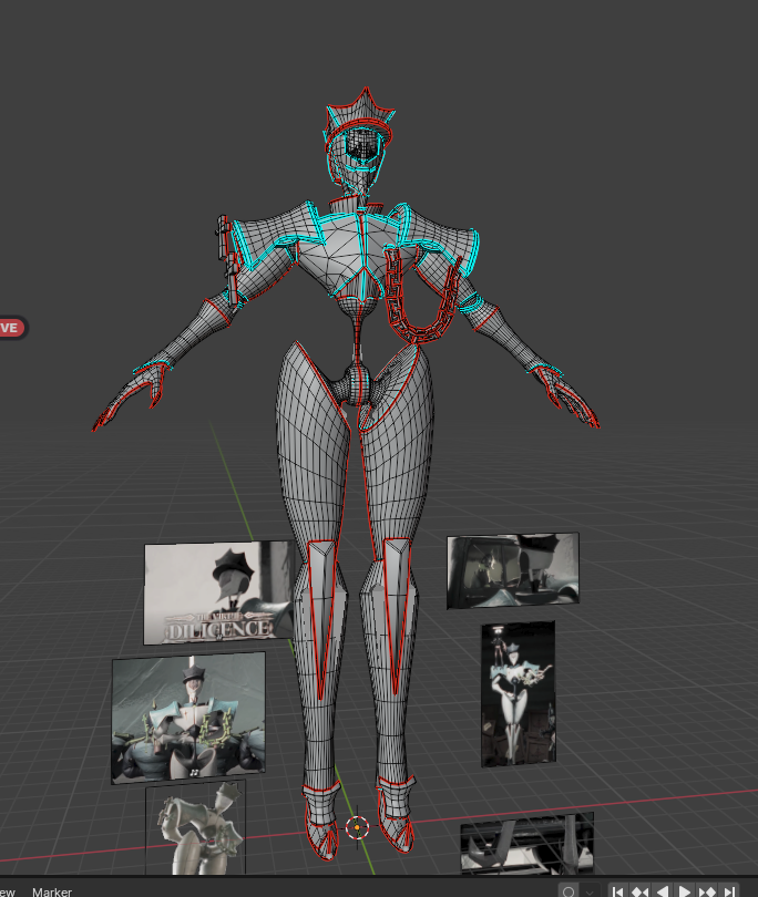 Decided to just fully model and rig Diligence from scratch out of boredom.
/
#TheGaslightDistrict #thegaslightdistrictfanart #3dart