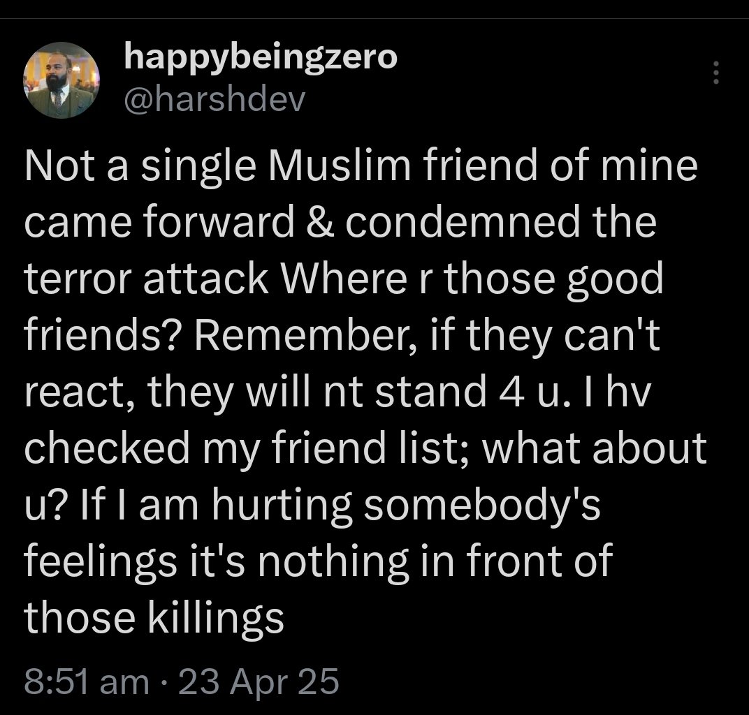 harshdev's tweet photo. #PahalgamTerroristAttack #Pahalgam https://t.co/01up44qo39