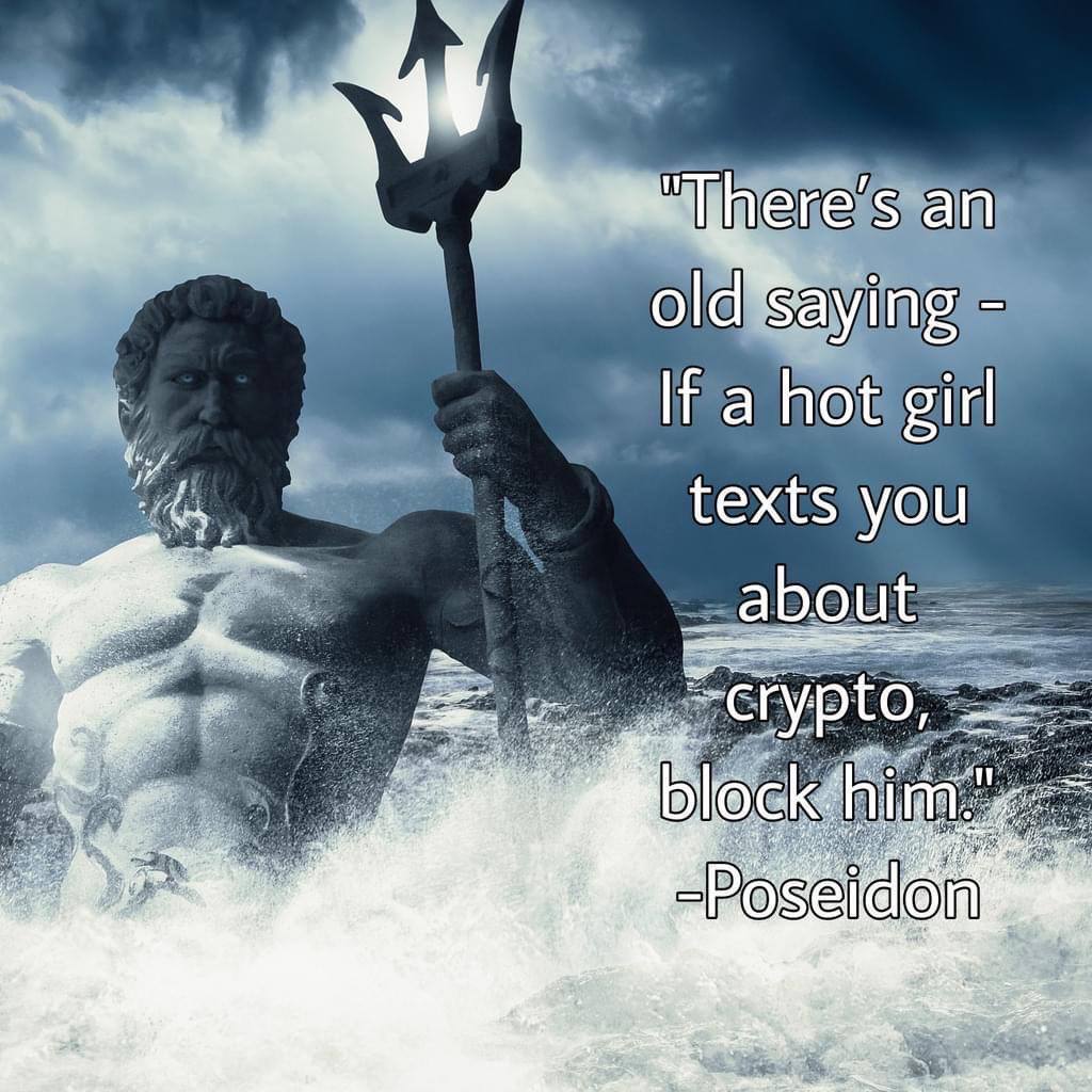 ⚡️ LATEST: Elon Musk roasted crypto scammers with a meme of Poseidon rising  from the sea, posted on X.