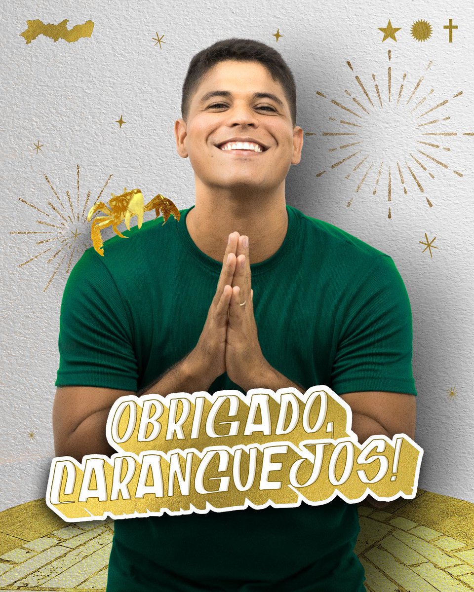 Guigavilarrr's tweet image. Com amor, com garra e com a corda do caranguejo bem firme, chegamos aqui. Nosso MUITO OBRIGADO a cada caranguejo que caminhou do nosso lado nessa maré! 🦀

Foi com a força de vocês, cada voto, cada palavra de carinho, cada energia boa, que seguimos firmes. Foi união demais! A…