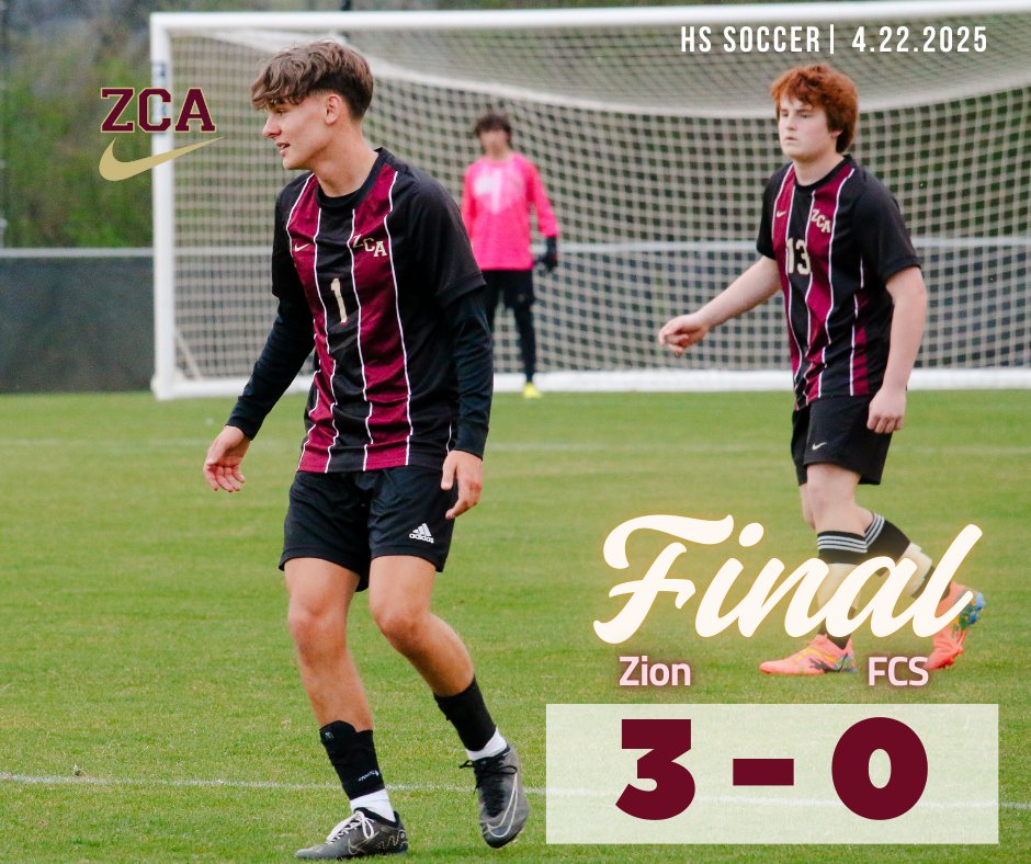 ZCA Athletics (@zcasports) on Twitter photo Soar Eagles Soar!
Jonas 1 goal
Deacon 1 goal (PK)
Carter 1 goal
Braison 2 assists
#Take_Flight
<a href="/ZCABaseball/">ZCA Baseball</a>
<a href="/ZCASoftball/">ZCA Softball</a>
<a href="/TJ_Derrick1/">T.J. Derrick</a>
<a href="/mopatton_sports/">Maurice Patton</a>
<a href="/MainStreetPreps/">Main Street Preps</a>
<a href="/Kreager/">πππ πΎππππππ</a>
<a href="/hccampbell/">Holli Campbell</a> Soar Eagles Soar!
Jonas 1 goal
Deacon 1 goal (PK)
Carter 1 goal
Braison 2 assists
#Take_Flight
<a href="/ZCABaseball/">ZCA Baseball</a>
<a href="/ZCASoftball/">ZCA Softball</a>
<a href="/TJ_Derrick1/">T.J. Derrick</a>
<a href="/mopatton_sports/">Maurice Patton</a>
<a href="/MainStreetPreps/">Main Street Preps</a>
<a href="/Kreager/">πππ πΎππππππ</a>
<a href="/hccampbell/">Holli Campbell</a>