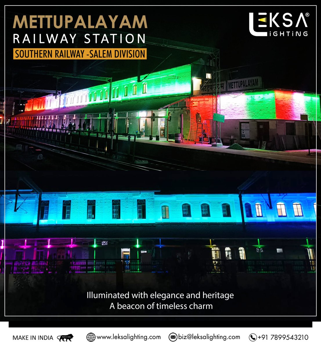 leksalighting's tweet photo. METTUPALAYAM RAILWAY STATION
ILLUMINATED WITH ELEGANCE & HERITAGE A BEACON OF TIMELESS CHARM✨
.
.
.
.
.
.
#leksa #leksalighting #Mettupalayam #railwaystation #mettupalayamrailway https://t.co/PMYgdIzQU2