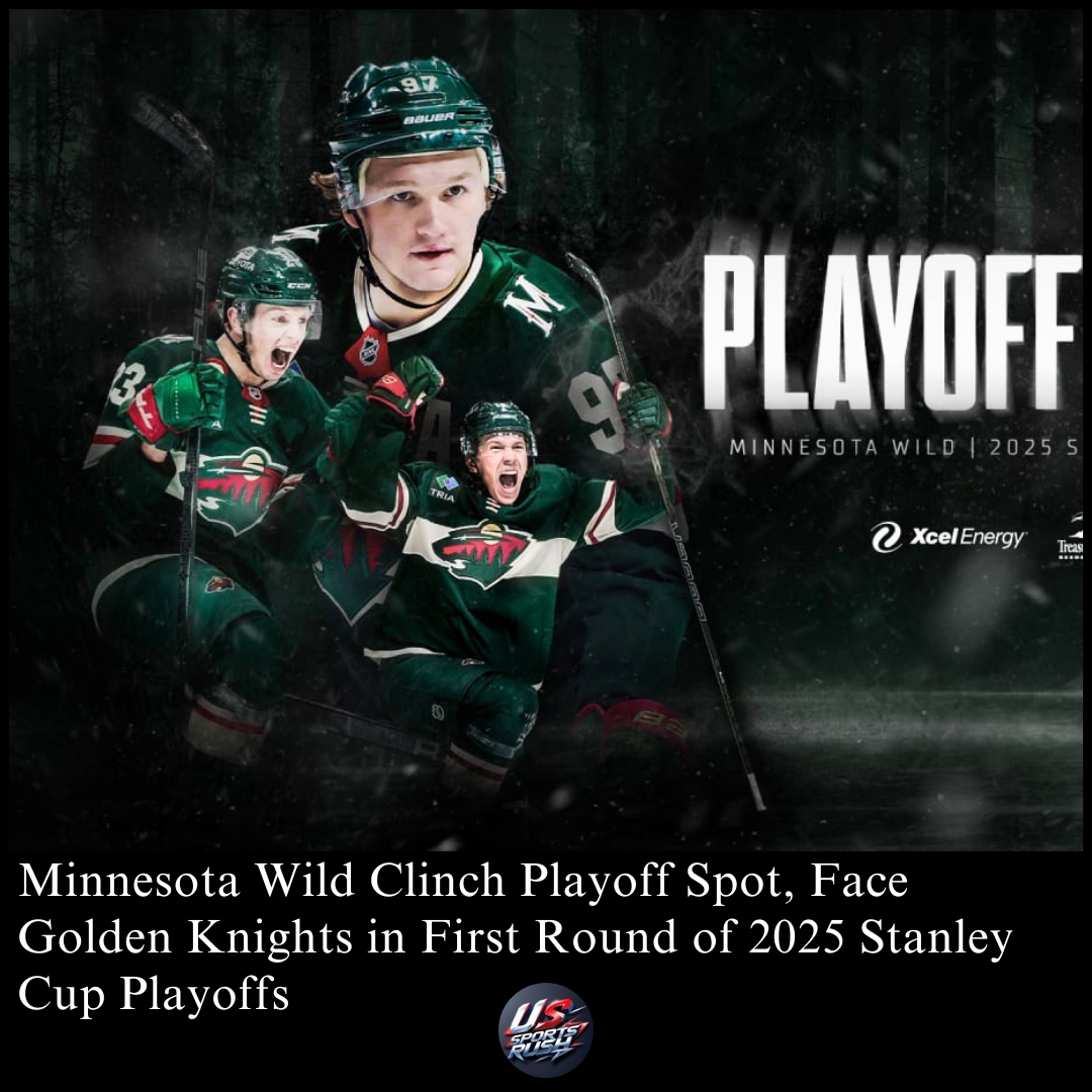 USSportsRush's tweet photo. Minnesota Wild clinch playoff spot with OT win vs. Ducks! Now down 0-1 to Golden Knights in Round 1. Game 2 tonight in Vegas. Can they bounce back?
👉 Link in bio to read more!
#StanleyCupPlayoffs #MNWild #Boldy #ErikssonEk #NHLPlayoffs #WildVsKnights #HockeyTown #PlayoffHockey https://t.co/zXZ5kSHGCV