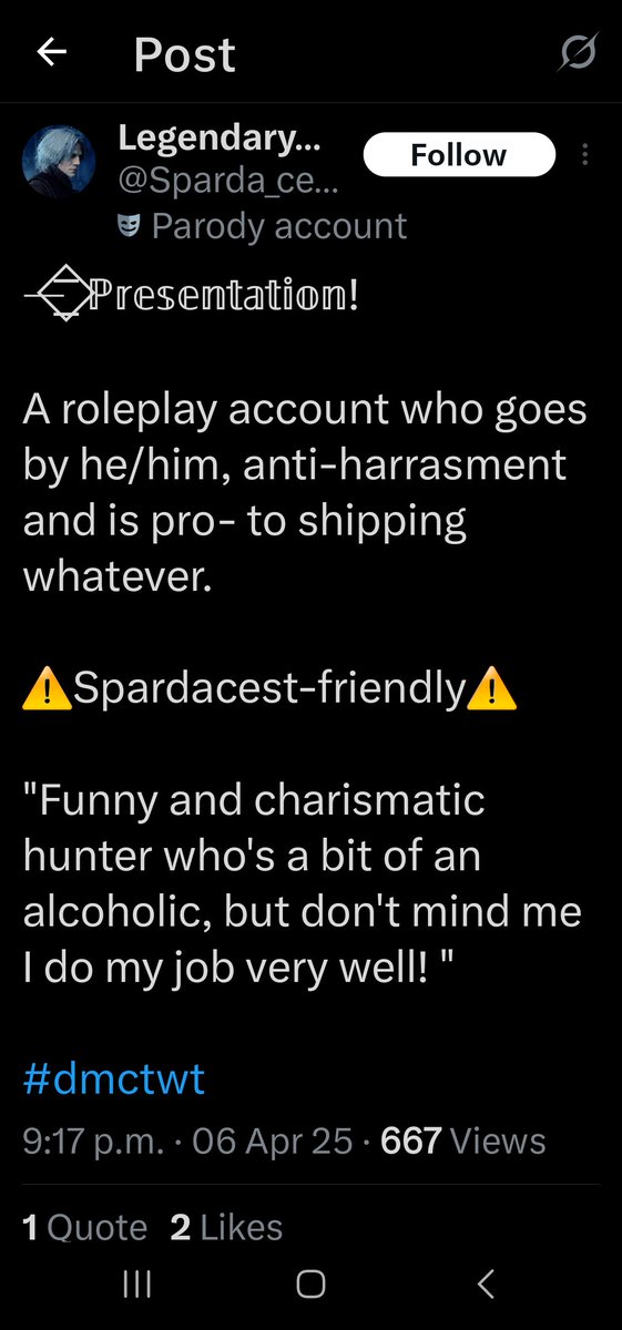 ADevilsMight's tweet image. || If you're gonna be following someone who literally has 'Spardacest' as their @ name I'm just straight up blocking you