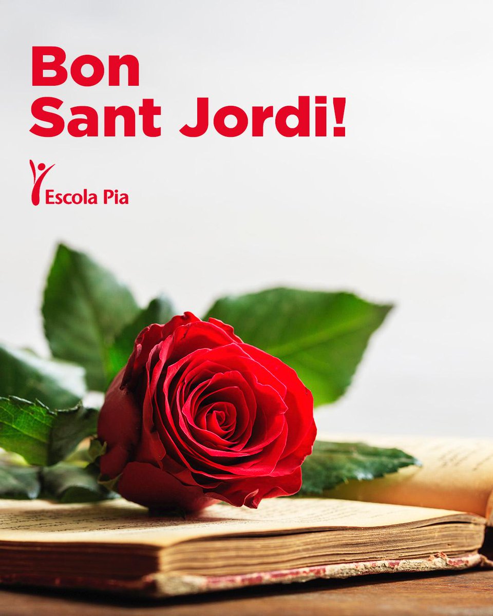 epiasabadell's tweet photo. Bona diada de Sant Jordi!!! 📖🌹
Sortim al carrer i gaudim d’una jornada en què els llibres i les roses es converteixen en símbols de coneixement i amor.
Que mai ens falti una bona lectura ni una rosa per compartir!
#SantJordi #DiadaDeSantJordi #LlibresIRoses  #ESCOLAPIASABADELL https://t.co/JQrT9wV90L