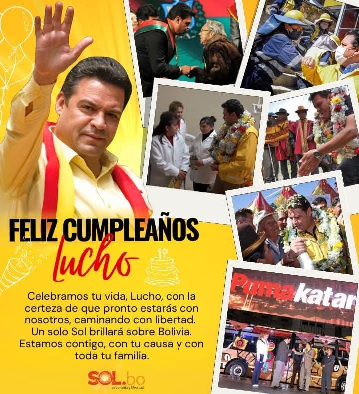 VilmaMagne's tweet photo. Feliz cumpleaños Luis Revilla, amigo y compañero, nada es para siempre, la injusticia que estas viviendo pronto acabará, bendiciones en tu día.
@ErbolDigital @JimenaAnteloT @rtp_bolivia https://t.co/GNl4QY6Gpk