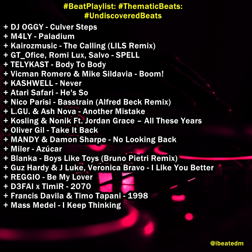 #BeatPlaylist: #ThematicBeats #UndiscoveredBeats - Semana 17 de 2025 #EDM #DanceMusic #Throwback #GoldenEra #Throwbacks 😊😍🥰🧠👏👐🙌❤️♾🎵