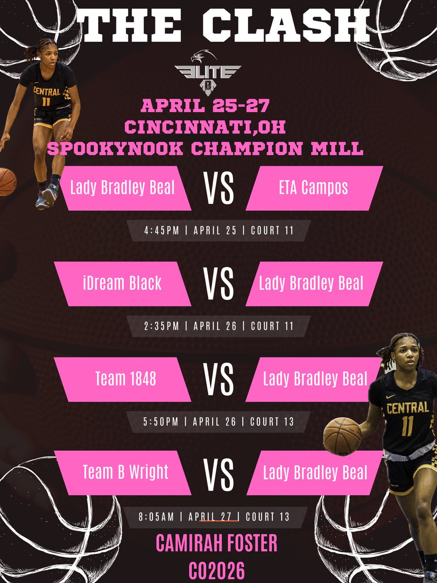 Schedule for The Clash I can’t wait!!