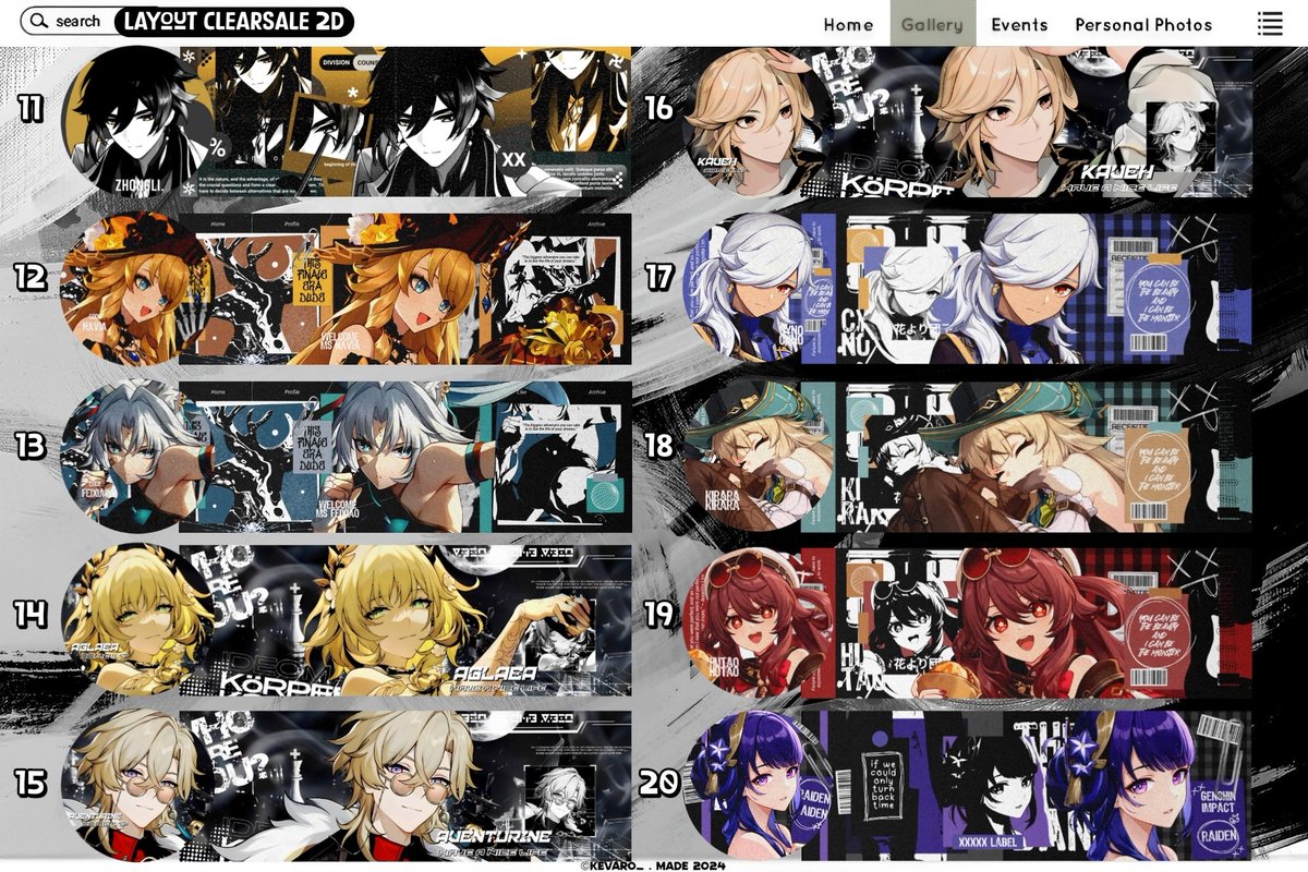 _noirenyx's tweet photo. A retweet or like ?

Hi saya ada 80 layout ready 2D ( genshin hsr ptn wuwa zzz anime tot link click ) clearsalenya :

💰1-53 : 10K/EACH
💰54-74 : 12K/EACH
💰75-80 : 15K/EACH

Take 3 get disc ya!! Yuk yg mau jajan bisa langsung dm saya 🙌

(4/8)
💵 all e-wallet
#zonauangᅠᅠᅠ https://t.co/CWm7p62cd8