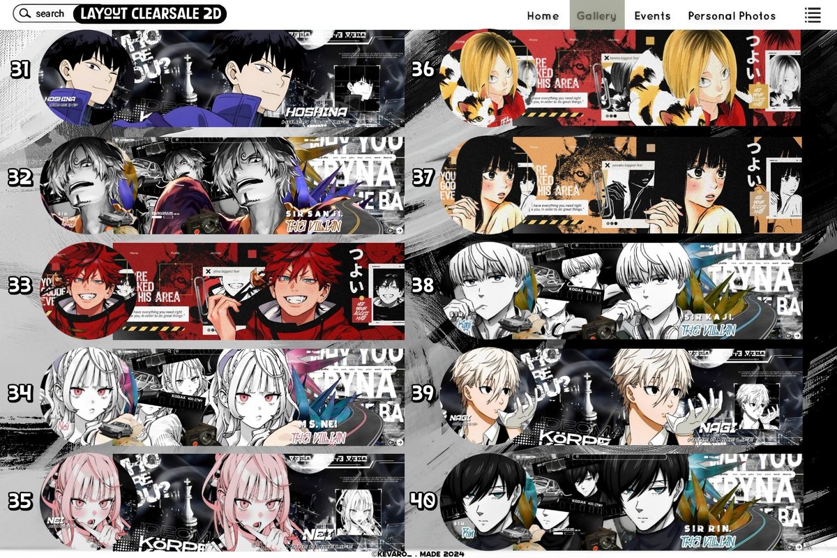 _noirenyx's tweet photo. A retweet or like ?

Hi saya ada 80 layout ready 2D ( genshin hsr ptn wuwa zzz anime tot link click ) clearsalenya :

💰1-53 : 10K/EACH
💰54-74 : 12K/EACH
💰75-80 : 15K/EACH

Take 3 get disc ya!! Yuk yg mau jajan bisa langsung dm saya 🙌

(4/8)
💵 all e-wallet
#zonauangᅠᅠᅠ https://t.co/CWm7p62cd8