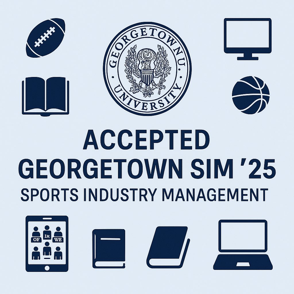 Emily Lefco (@emilylefco) on Twitter photo Big news! Iāve been accepted into Georgetown Universityās MPS Sports Industry Management (SIM) program! šš¼
Time to level up in #SportsBiz, #FanEngagement & #FantasyFootball strategy.
Letās go, Hoyas! š¶š
#Georgetown #SIM25 #WomenInSports
<a href="/Georgetown/">Georgetown University</a> <a href="/GeorgetownSCS/">Georgetown SCS</a> Big news! Iāve been accepted into Georgetown Universityās MPS Sports Industry Management (SIM) program! šš¼
Time to level up in #SportsBiz, #FanEngagement & #FantasyFootball strategy.
Letās go, Hoyas! š¶š
#Georgetown #SIM25 #WomenInSports
<a href="/Georgetown/">Georgetown University</a> <a href="/GeorgetownSCS/">Georgetown SCS</a>