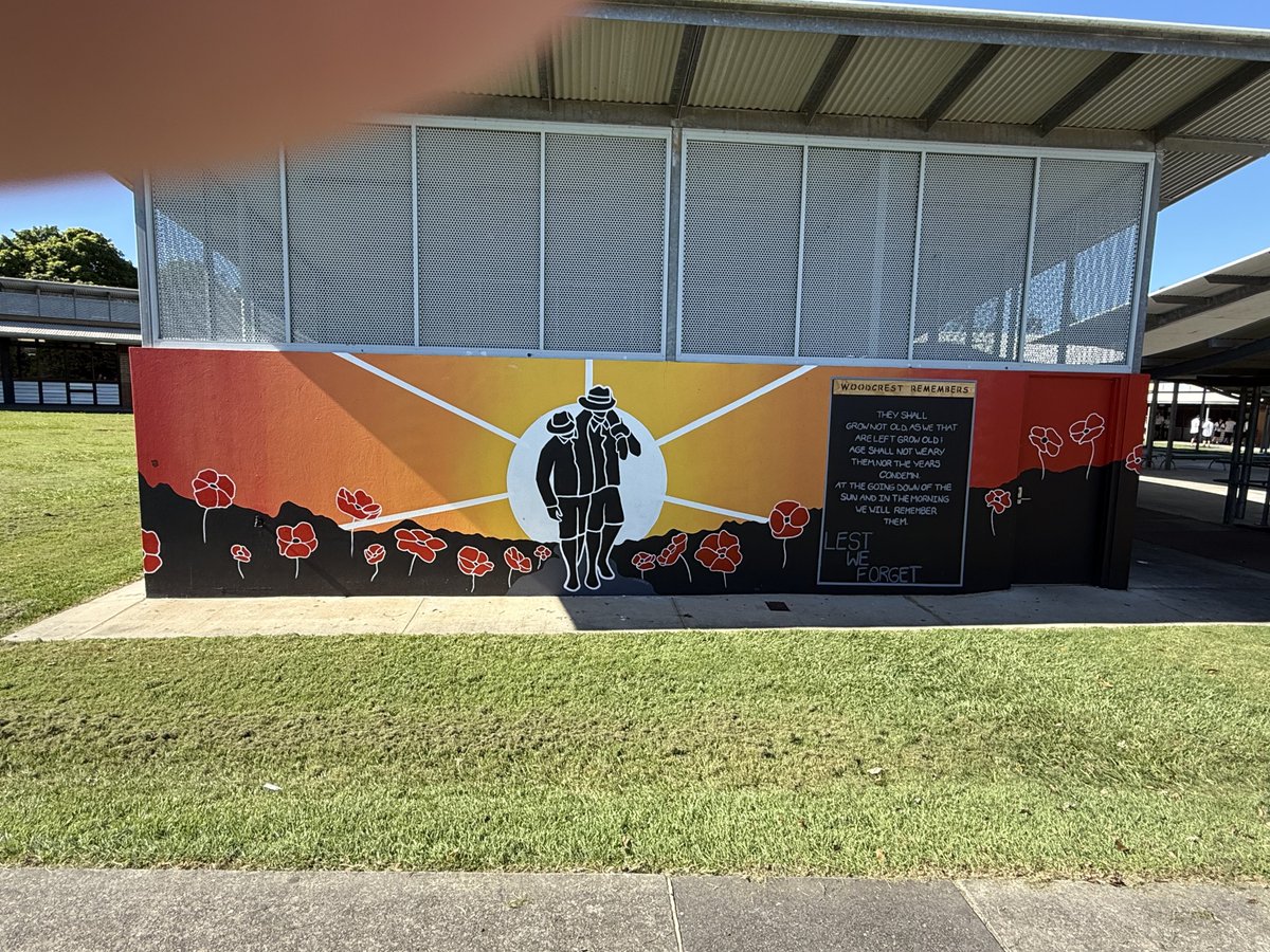 This morning I attended the Woodcrest State College #ANZAC Day service for 2025. It was a very moving ceremony and the students were involved and very attentive throughout. In attendance were <a href="/MiltonDickMP/">Milton Dick</a> Federal Member for Oxley and <a href="/charismullenmp/">Charis Mullen</a>, State Member for Jordan.