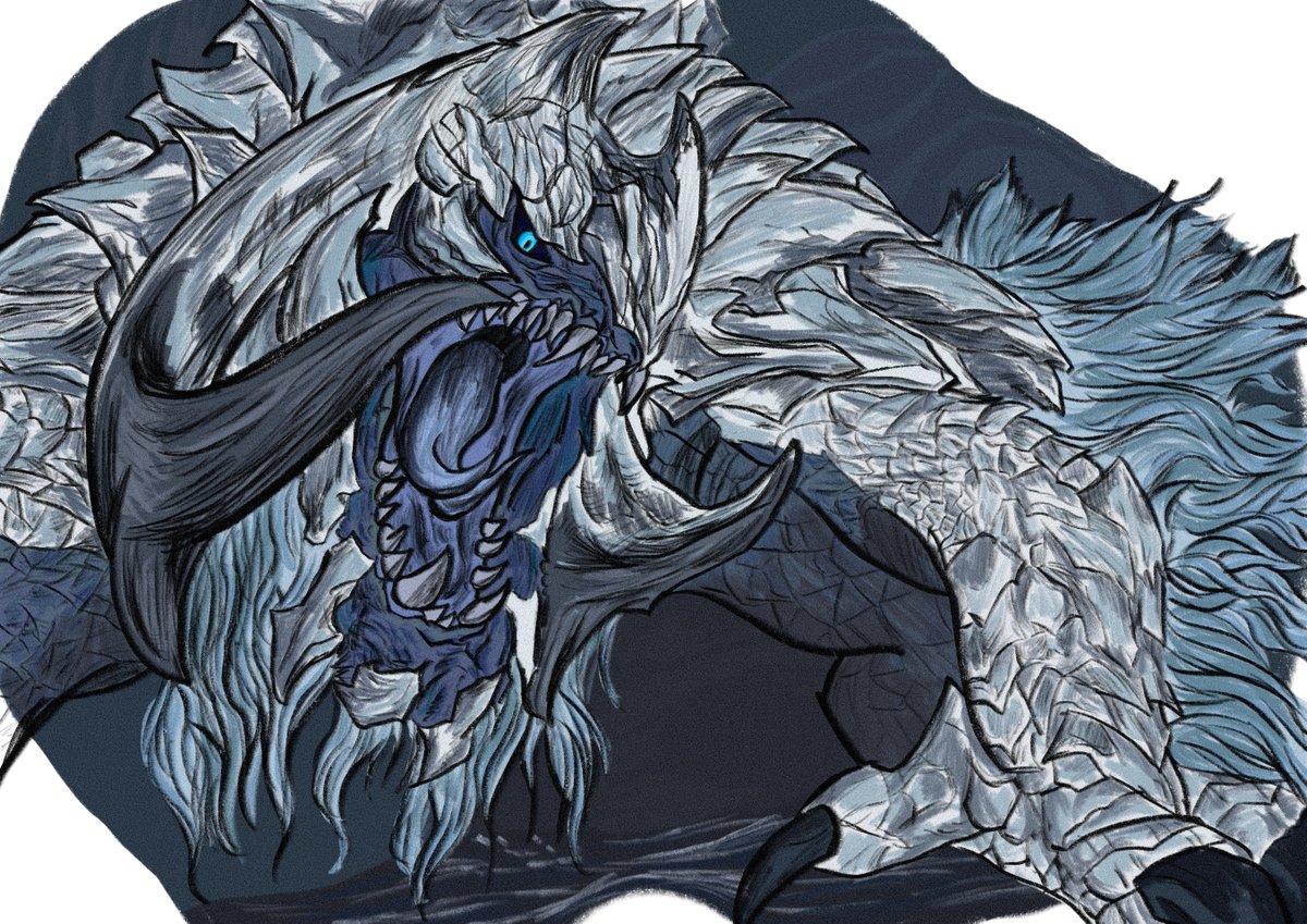 GalacticLion_'s tweet photo. Really been enjoying Monster Hunter Wilds lately, it's been such a fun ride.
Of course, I had to draw da boi Arkveld—he's such a cool design.
My hunter's is Jinx, with my chaotic lil Palico Glorp, and my trusty steed Yoshi out there hunting with me.
 #MonsterHunterWilds #Jinx https://t.co/lRpvq4eXpy