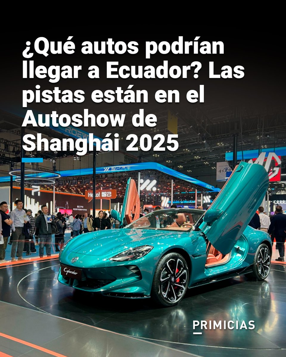 Así es el Autoshow Shanghái 2025, dónde se presentan las principales innovaciones del mundo automotriz que llegarán a Ecuador. prim.ec/WH7y50VFXbk