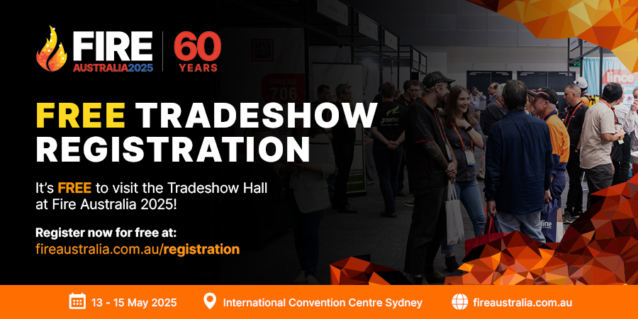 Fire Australia 2025 is fast approaching!

Reserve yourself a FREE ticket to our Tradeshow Hall and visit our 90+ exhibitors, showcasing some of the best fire protection solutions the industry has to offer.

Don’t miss out, register now: fireaustralia.com.au/registration/

#FA25 #tradeshow