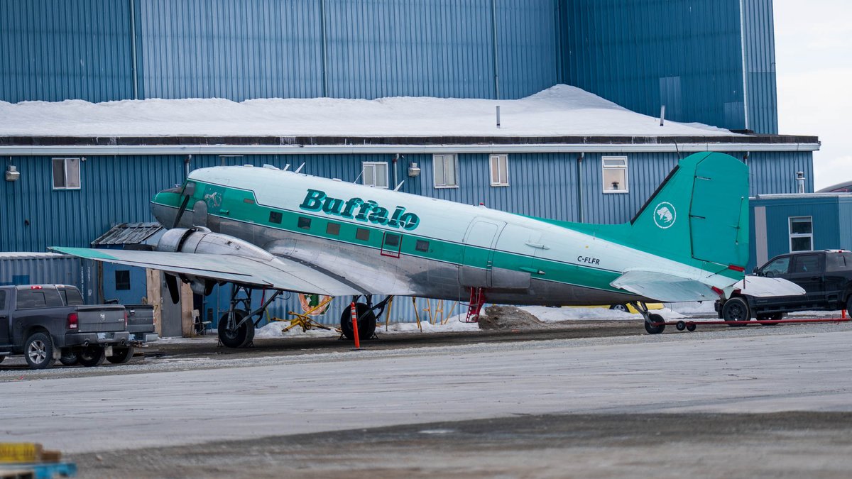 FrankReardon1's tweet photo. I got to see this classic aircraft today #CFLFR (1942 Douglas #DC3C-S1C3G (#C47A) C/N 13155) @BuffaloAirways #Yellowknive #NWY #YZFSpotters
Is it the oldest aircraft still flying in Canada? https://t.co/PefvNQPpwz