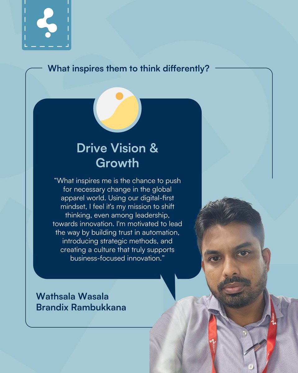 BrandixLanka's tweet image. On #WorldInnovationDay, we celebrate the spirit of continuous improvement that drives us to stay curious &amp;amp; create meaningful change. As we mark the day, we’re spotlighting stories from winners of last year’s innovation contest. #Brandix #InspiredSolutions #ApparelInnovation