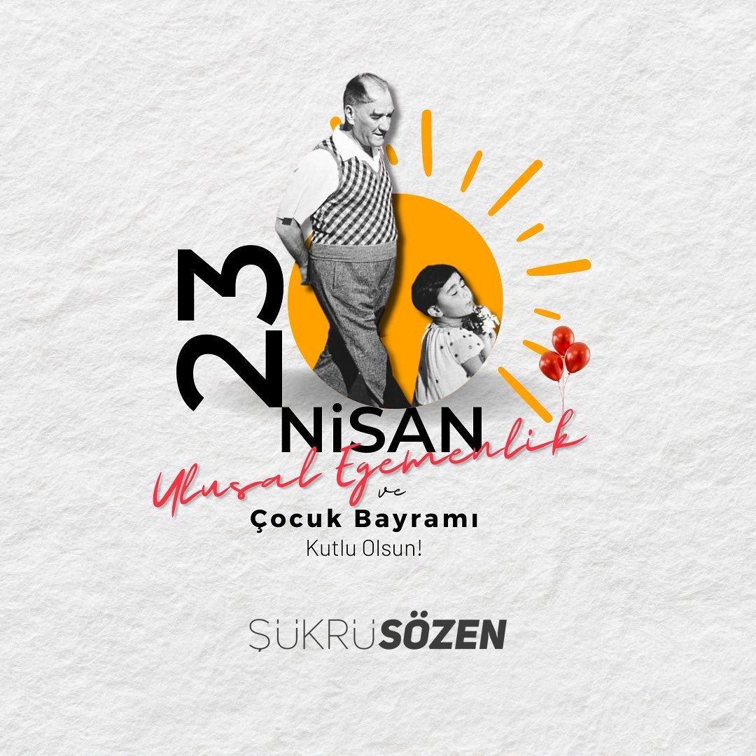 TBMM'mizin kuruluşunun 105. yıldönümüne ulaşmanın gururuyla, bu önemli günü çocuklarımıza bayram ilan eden Ulu Önderimiz Gazi Mustafa Kemal Atatürk ve ilk meclisimizin kahraman üyelerini saygıyla anıyor, 23 Nisan Ulusal Egemenlik ve Çocuk Bayramımızı kutluyorum. 
#23Nisan