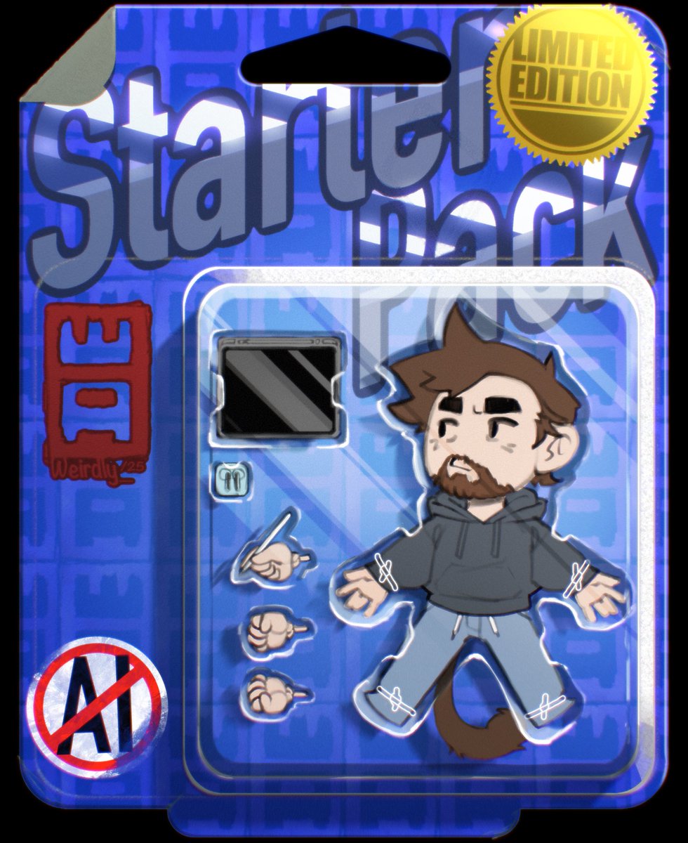 Weirdly_Art's tweet photo. This would probably be a waste of plastic, but oh well. #StarterPackNoAI https://t.co/Pi9MieX7Ld