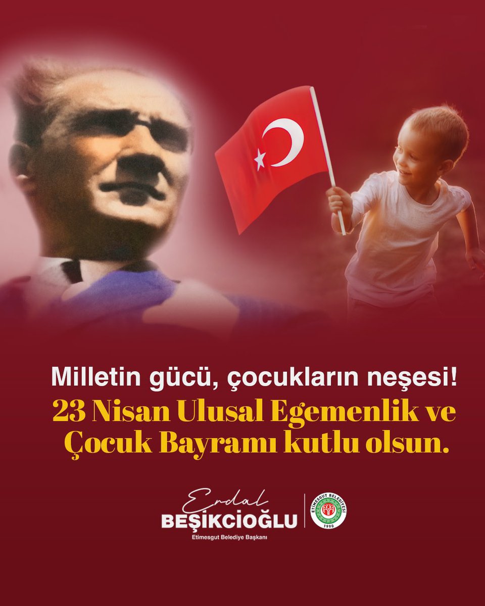 Küçük hanımlar, küçük beyler…

Sizler; yarınlarımızın umut ışığı, özgür ve aydınlık geleceğimizin mimarlarısınız.
23 Nisan; yalnızca bir bayram değil, bir inanç, bir miras, bir büyük sorumluluktur.

Ulu Önder Gazi Mustafa Kemal Atatürk’ün sizlere armağan ettiği bu eşsiz