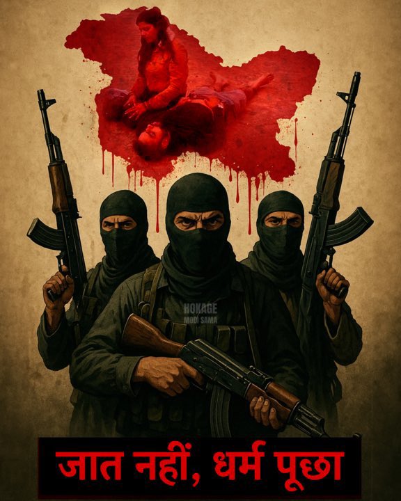 जाति नहीं धर्म पूछा हिंदुओं अब तो सुधर जाओ.
#Pahalgam #PahalgamTerrorAttack #pahalgamattack